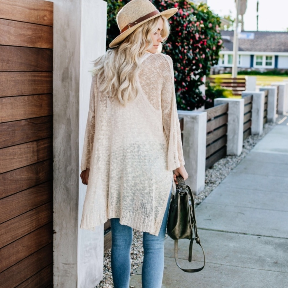 NWT Lightweight Loose Knit Spring Button Cardigan - Picture 6 of 8